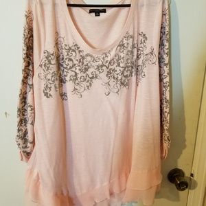 3/4 sleeve pull over top